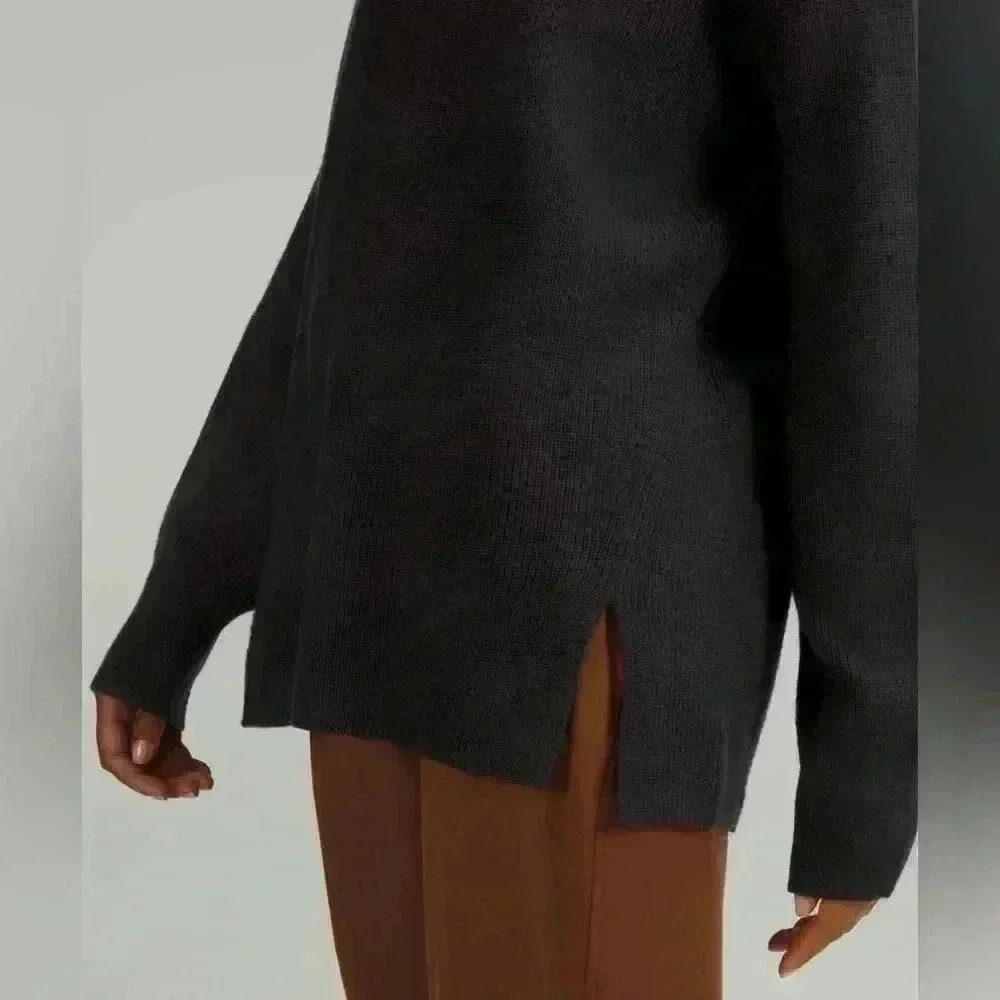 Lululemon Merino Wool-Blend  Ribbed Crewneck Sweater - Picture 2 of 6